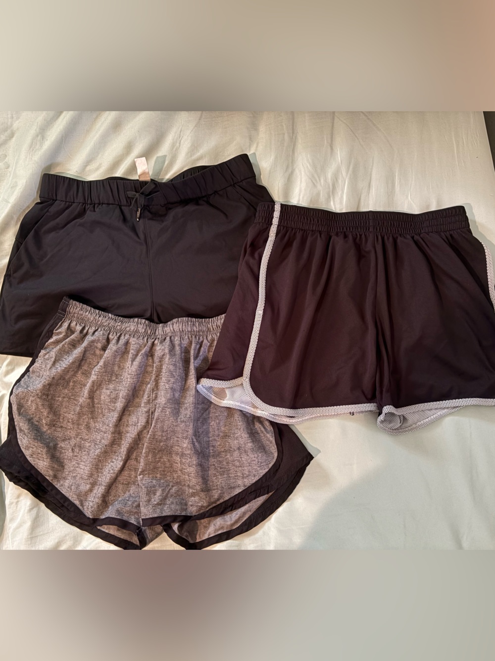 Women’s Black Athletic Shorts - Pack of 3